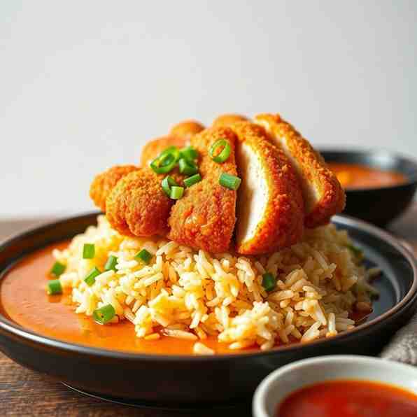 Crispy Curry Chicken & Rice - Katsu Recipe